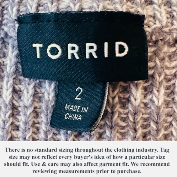 Torrid Womens Sweater Plus 2 (2X) Gray Knit Cutout Neck Long Sleeve Pullover - Picture 11 of 13